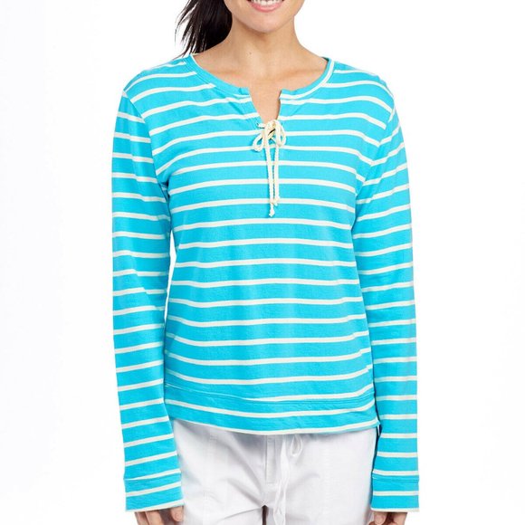 FRESH PRODUCE Weekender Hilton Striped French Terry Sweatshirt - Picture 2 of 5